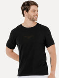 Camiseta King & Joe Masculina Slim Respira Preta