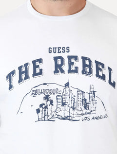 Camiseta Guess Masculina Los Angeles The Rebel Branca