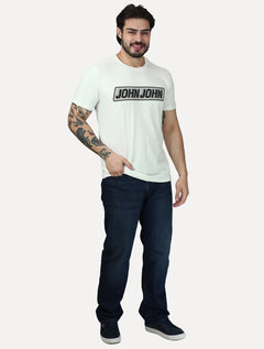 Camiseta John John Masculina Slim Fit Guide Off White