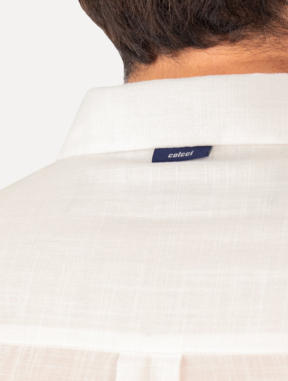 Camisa Colcci Masculina Relax Logo Off-White