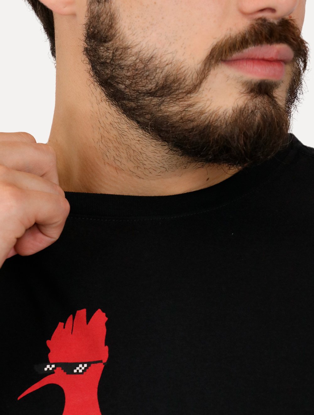 Camiseta Reserva Masculina Regular Pica-pau Meme Preta