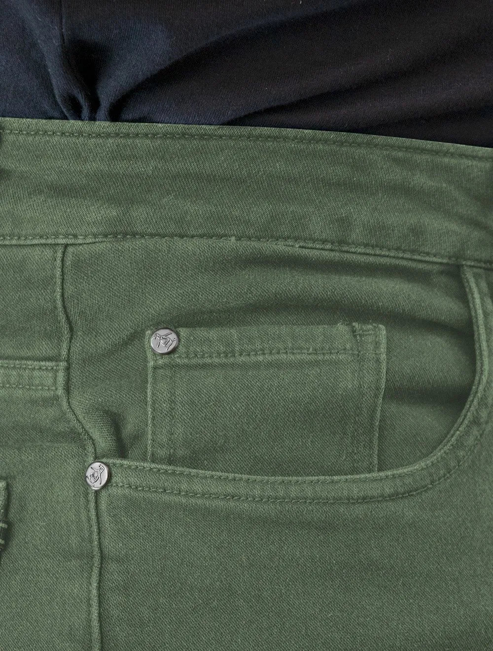 Calça Original Penguin Jeans Masculina Slim Five Pockets Verde Escuro