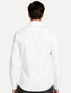 Camisa Aramis Masculina Slim Stretch Poliviscose de Bambu Branca
