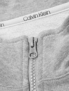 Moletom Calvin Klein Loungewear Masculino Half Zip Modern Logo Cinza Mescla