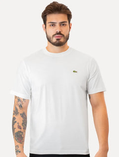 Camiseta Lacoste Masculina Classic Basic Cotton Branca