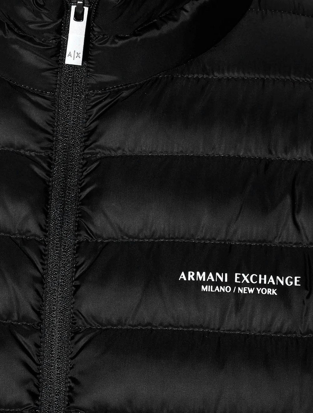 Jaqueta Armani Exchange Masculina Nylon Acolchoada Preta