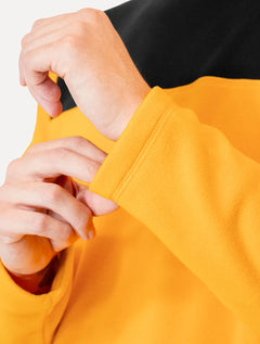 Blusa The North Face Masculina Fleece TKA 100 Glacier Crew Amarela