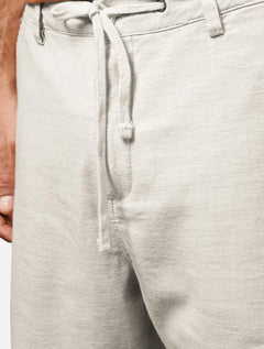 Bermuda Calvin Klein Jeans Masculina Cadarço Linen Off White