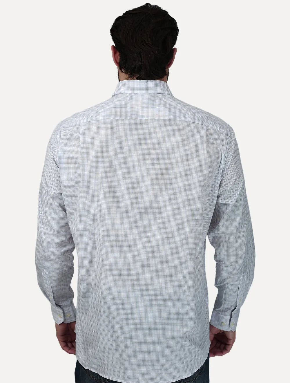 Camisa Dudalina Masculina Comfort Superfine Cotton Xadrez Roxo Claro