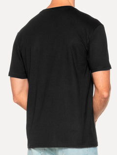 Camiseta Tommy Jeans Masculina Regular New Classic Linear Preta