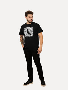 Camiseta Reserva Masculina Regular Greenk QR Code Preta