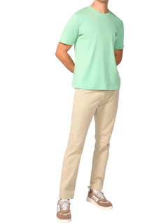 Camiseta Aleatory Masculina Navy Icon Pistache Verde Claro