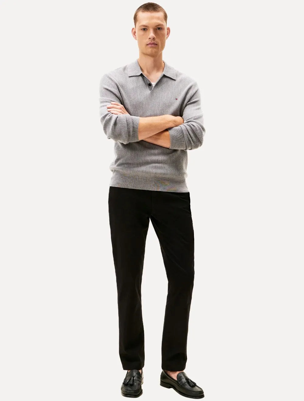 Calça Tommy Hilfiger Masculina Straight Fit Denton Essential Preta