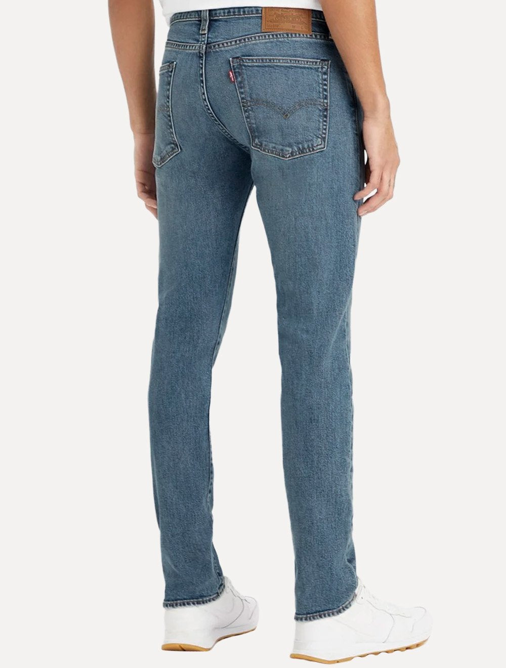 Calça Levis Jeans Masculina 510 Skinny Stretch Washed Azul Médio