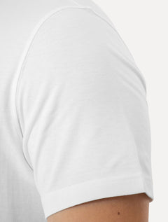 Camiseta Lacoste Masculina Regular Fit Croco Summer Logo Branca