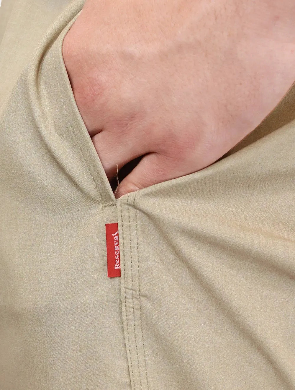 Short Reserva Masculino Beachwear Basico Textura Cáqui