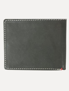 Carteira Reserva Masculina Couro Parma Cinza Escuro