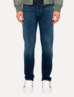 Calça Jeans Empório Armani Masculina J45 Slim Fit Azul Médio