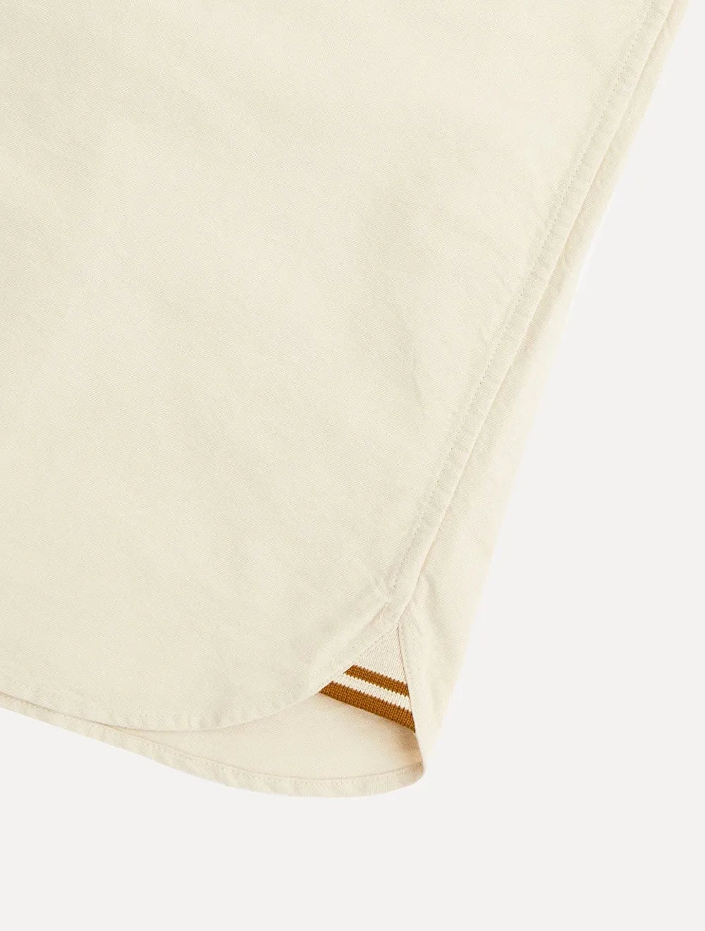 Camisa Fred Perry Masculina Oxford Pocket Black Logo Cáqui Claro