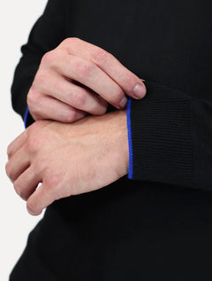 Tricot John John Masculino Transfer Logo Preto