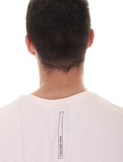 Camiseta Calvin Klein Jeans Masculina Manga Longa Sustainable Off-White