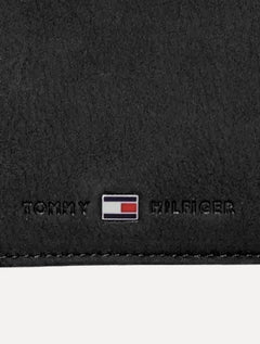 Carteira Tommy Hilfiger Masculina Couro Johnson Mini CC Wallet Preta