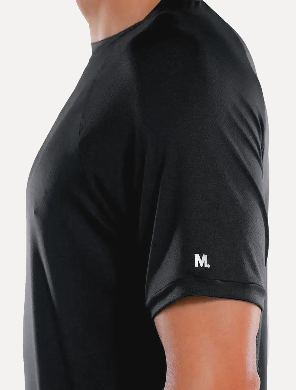 Camiseta Mash Masculina Raglan Microfibra Preta