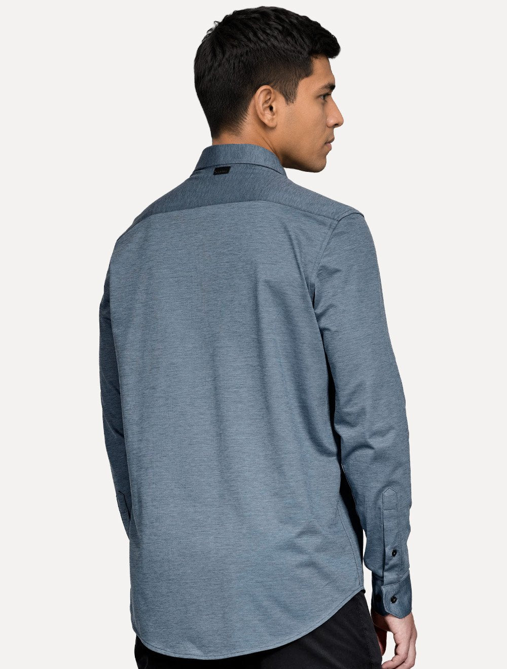 Camisa Aramis Masculina Regular Easy Care Azul Indigo
