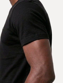 Camiseta Calvin Klein Masculina Egyption Cotton Rubber Patch Preta