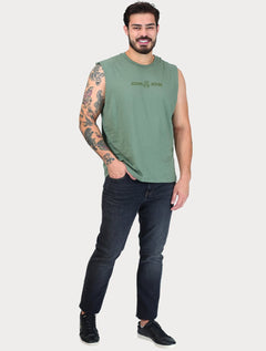 Regata John John Masculina Relaxed Fit Flat Verde Médio