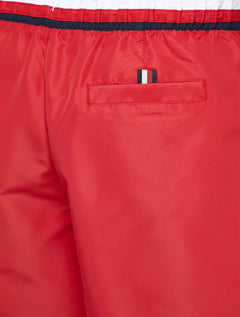 Short Tommy Hilfiger Masculino Medium Drawstring Waist Stripe Vermelho