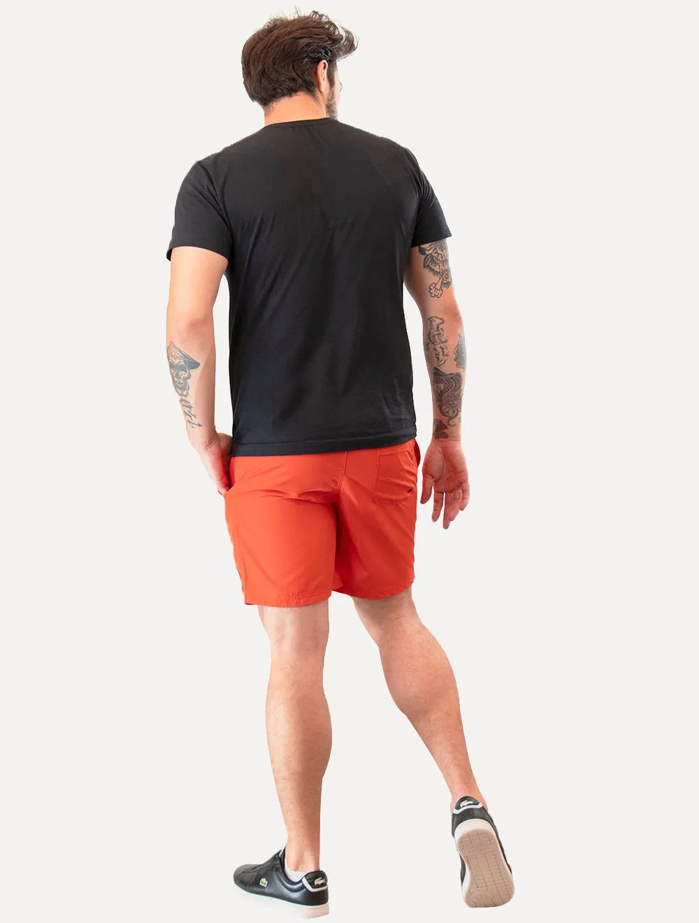 Short Original Penguin Masculino D'Água Basic Patch Laranja