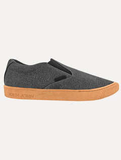 Tênis John John Masculino Slip On Miami Canvas Chumbo Mescla