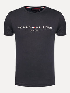 Camiseta Tommy Hilfiger | Masculina Core Logo Tee Azul Marinho