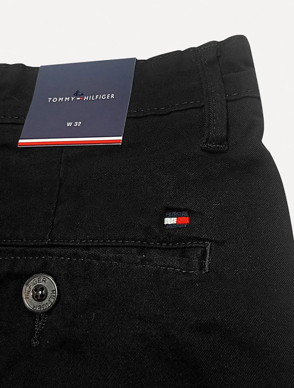 Calça Tommy Hilfiger Masculina de Sarja Brooklyn Preta