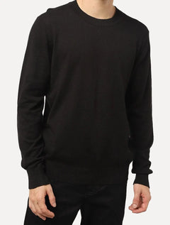 Suéter Ellus Masculino Tricot C-Neck Visco Like Basic Round Preto
