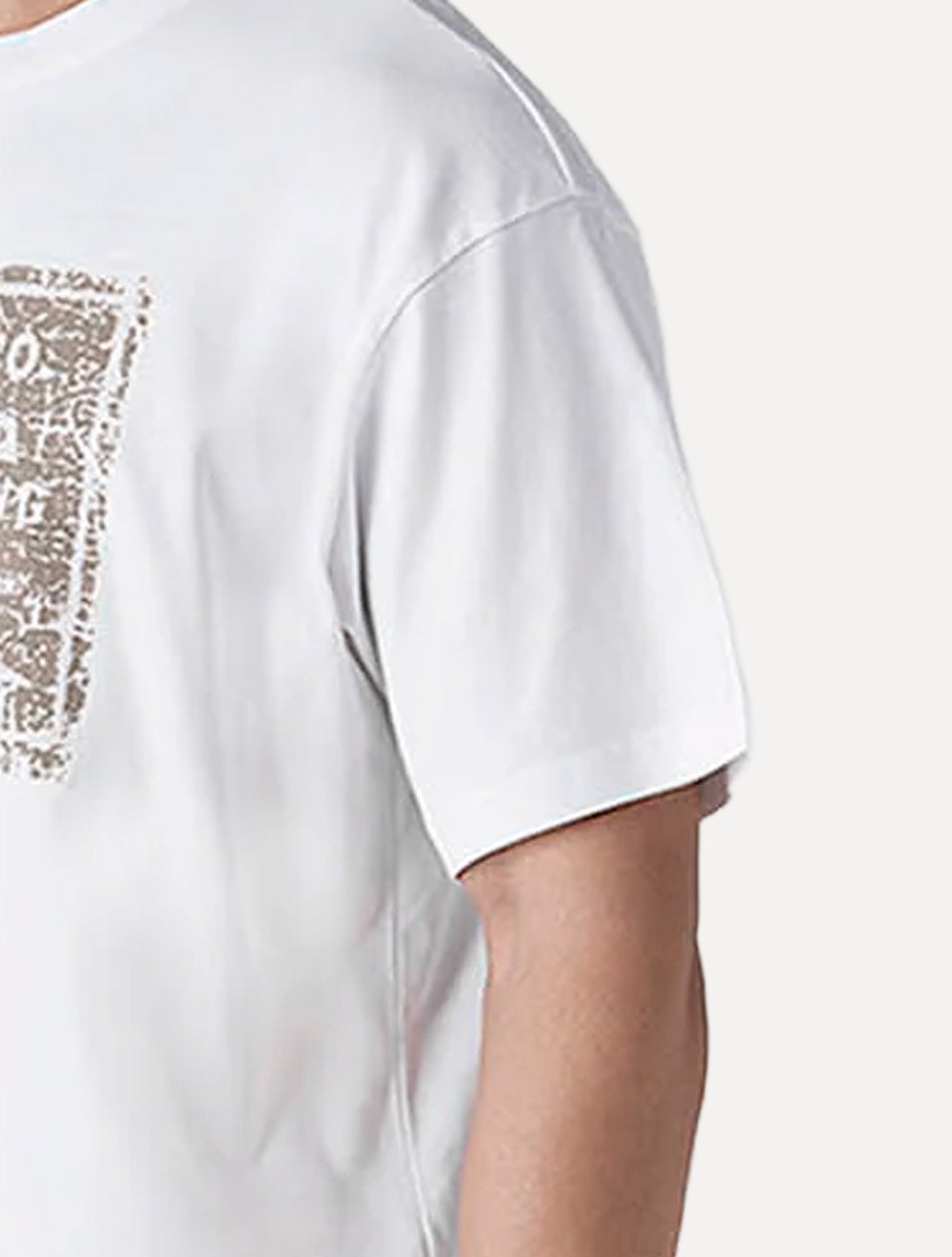 Camiseta Levis Masculina Graphic Two Horse Distressed Branca
