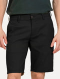 Bermuda King & Joe Masculina Slim Flex Cetim Preta