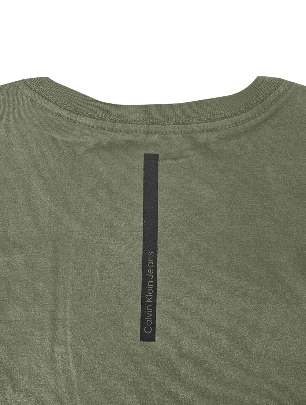 Camiseta Calvin Klein Jeans Masculina Light New Logo Verde Militar