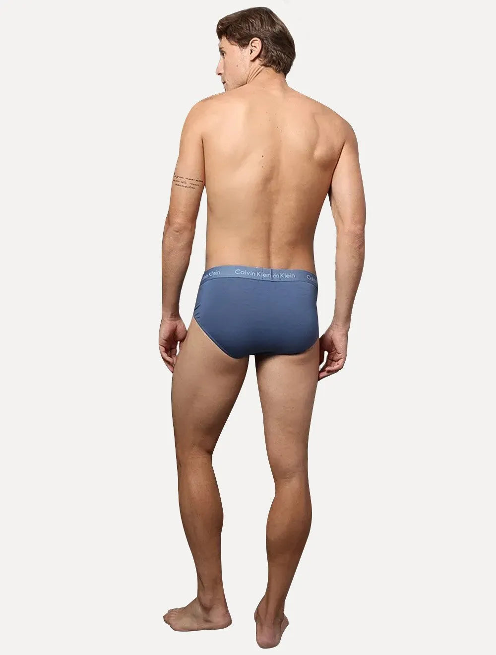 Cueca Calvin Klein Underwear Trunk Modal Logo Azul Médio 1UN
