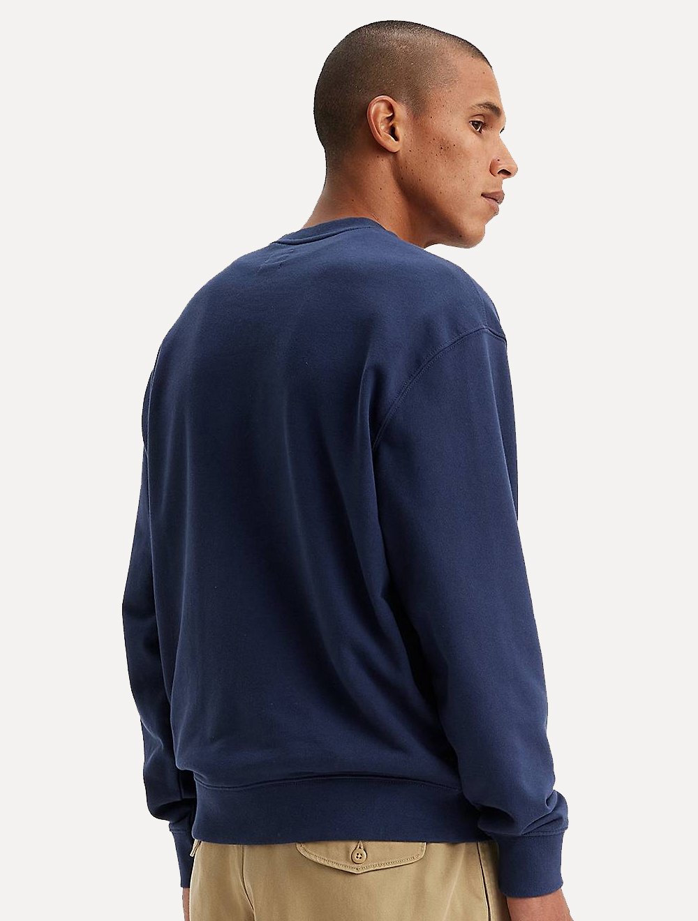 Moletom Levis Masculino Relaxed Crewneck Chrome Graphic Marinho