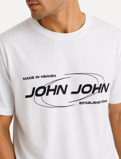 Camiseta John John Masculina Regular Fit Standout Branco