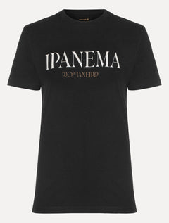 Camiseta Osklen Masculina Regular Vintage Ipanema Serif Preta