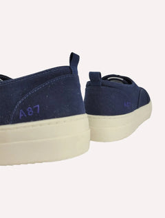 Tênis Aeropostale Masculino Casual Lona Baixo A87 Bordado Azul Marinho