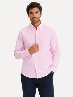 Camisa Tommy Hilfiger Masculina Regular Core Oxford Rosa