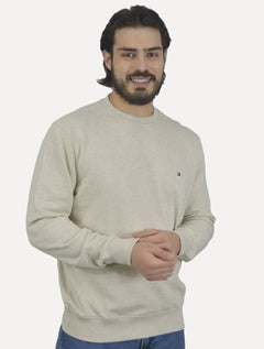 Moletom Tommy Hilfiger Masculino Crewneck Essential Terry Areia