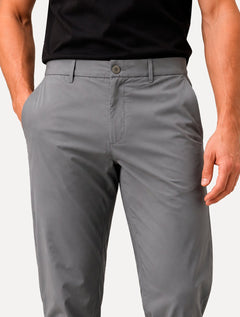 Calça Calvin Klein Masculina Alfaiataria Chino Chumbo