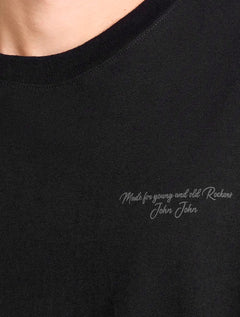 Camiseta John John Masculina Relaxed Fit Cosmic Cages Preto