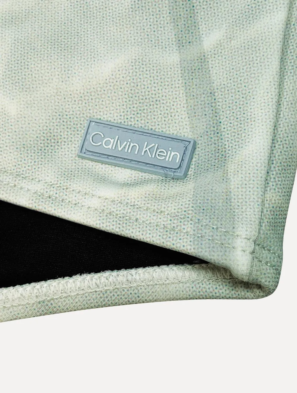 Sunga Calvin Klein Swimwear Palm Blur Tag Verde