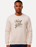Blusão King & Joe Masculino Moletom Crewneck Signature Areia